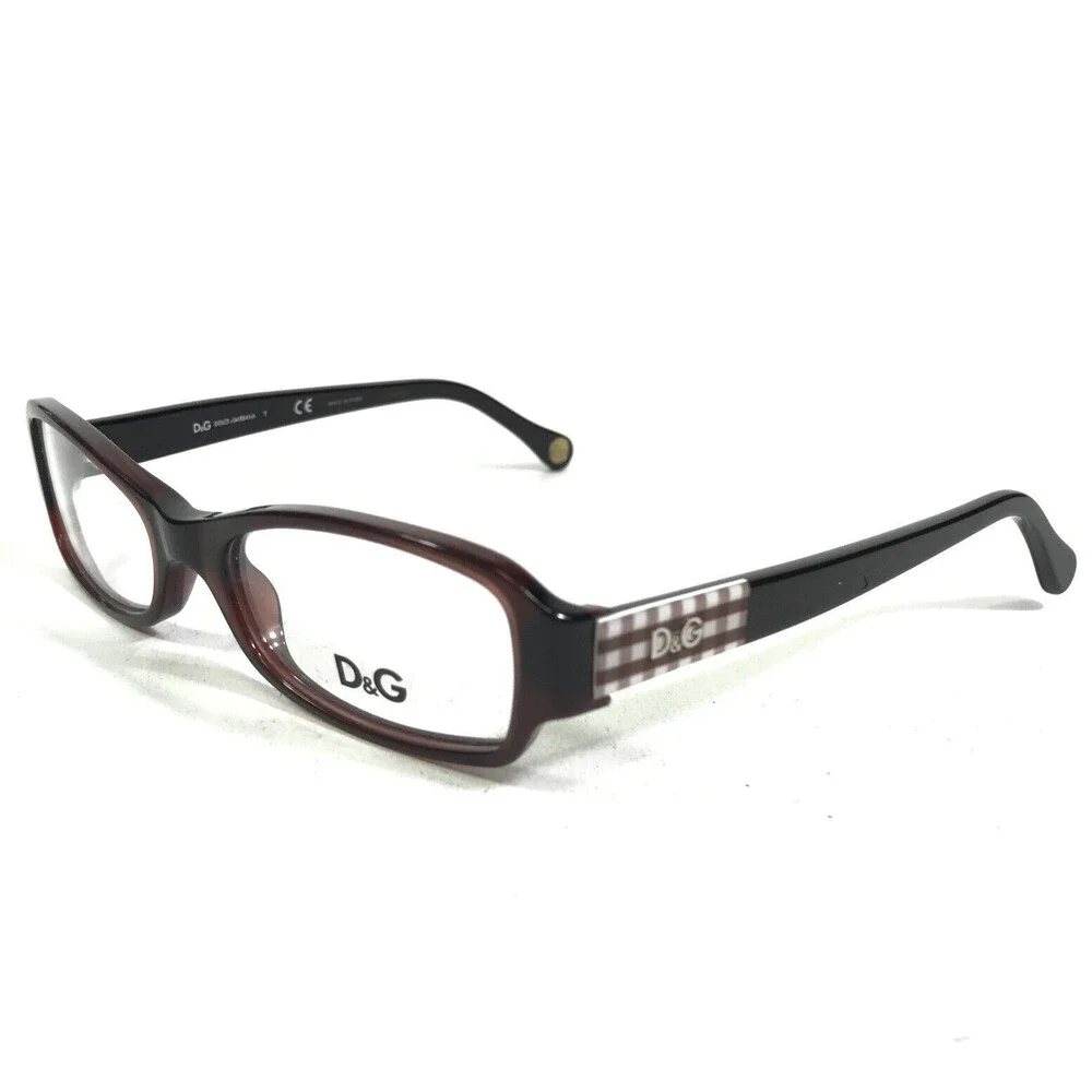 Dolce & Gabbana Petite Eyeglasses Frames DG1206 1839 Brown Square 48-16-130